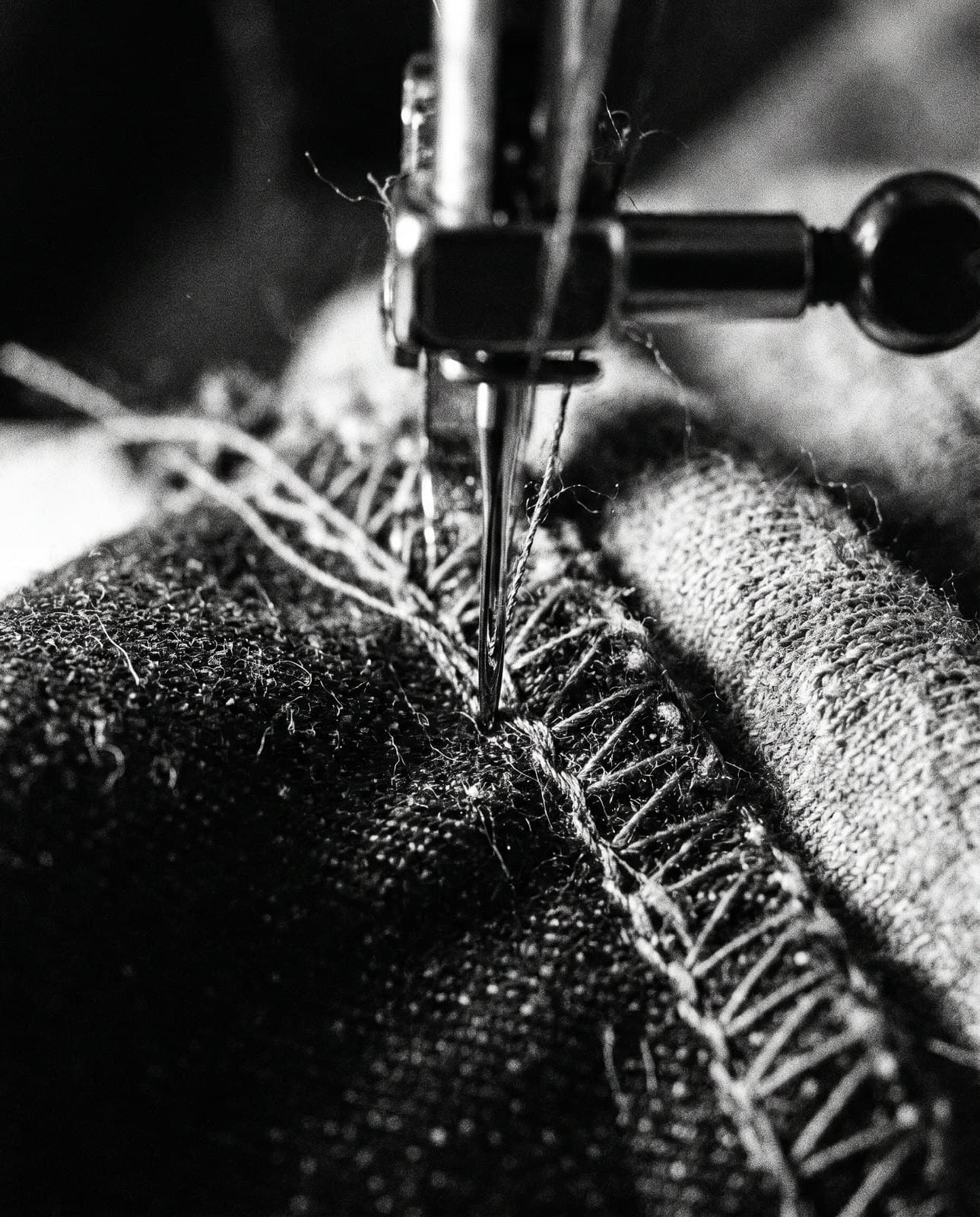 Documentary frame from the Factory Twenty One floor, standing in for a streetwear / cut & sew project.
